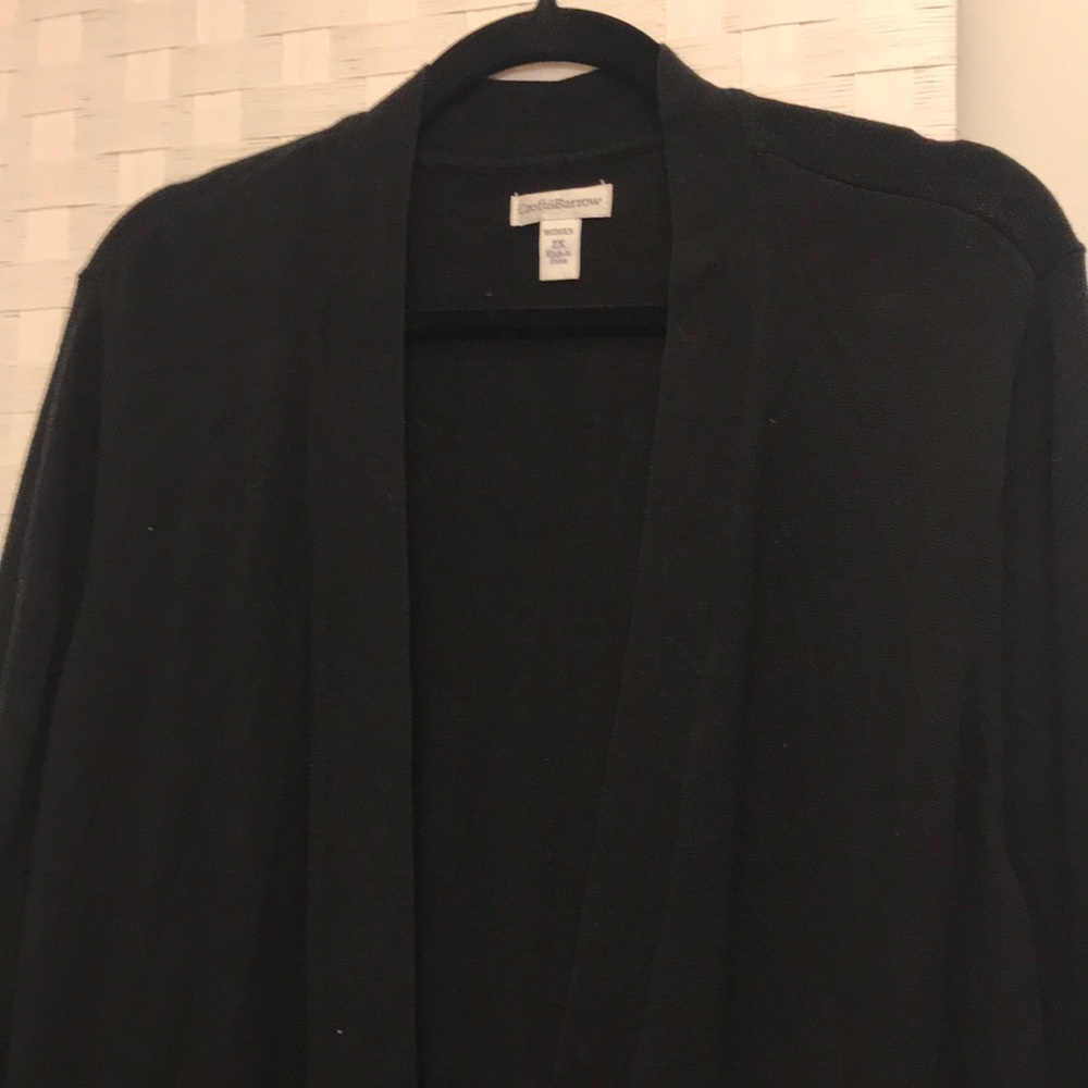 2X Croft and Barrow black cardigan